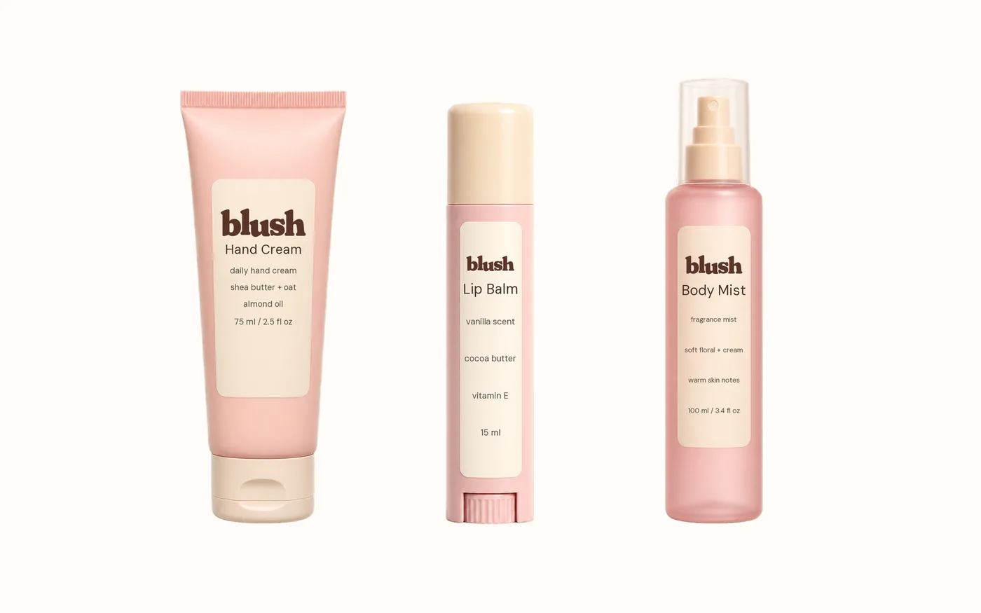 Blush handbag essentials