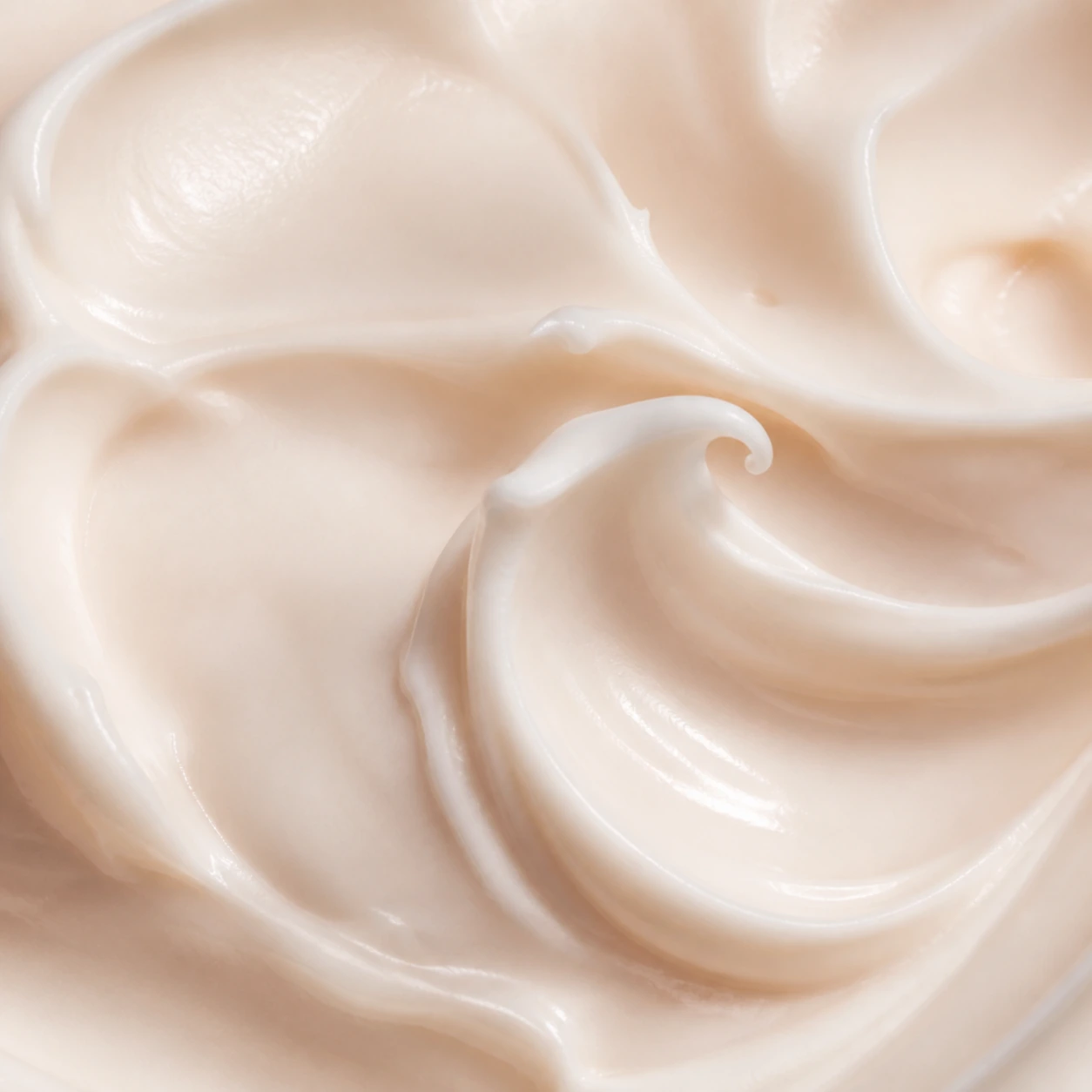 Cream texture close up