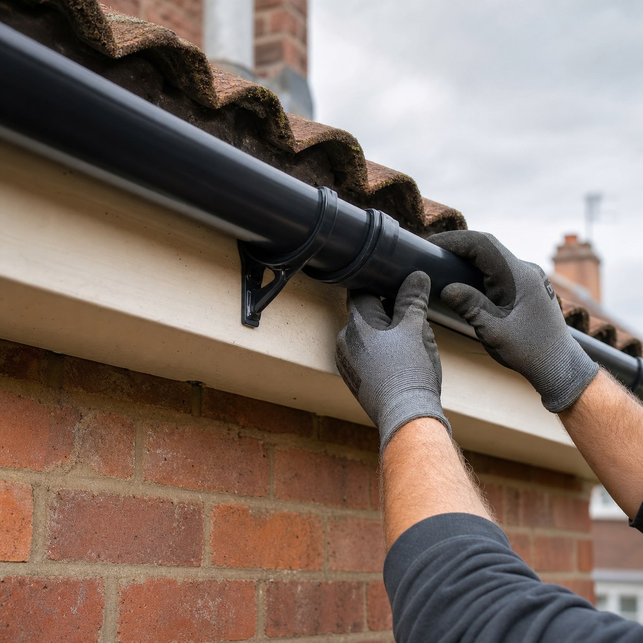 New gutter and fascia detail