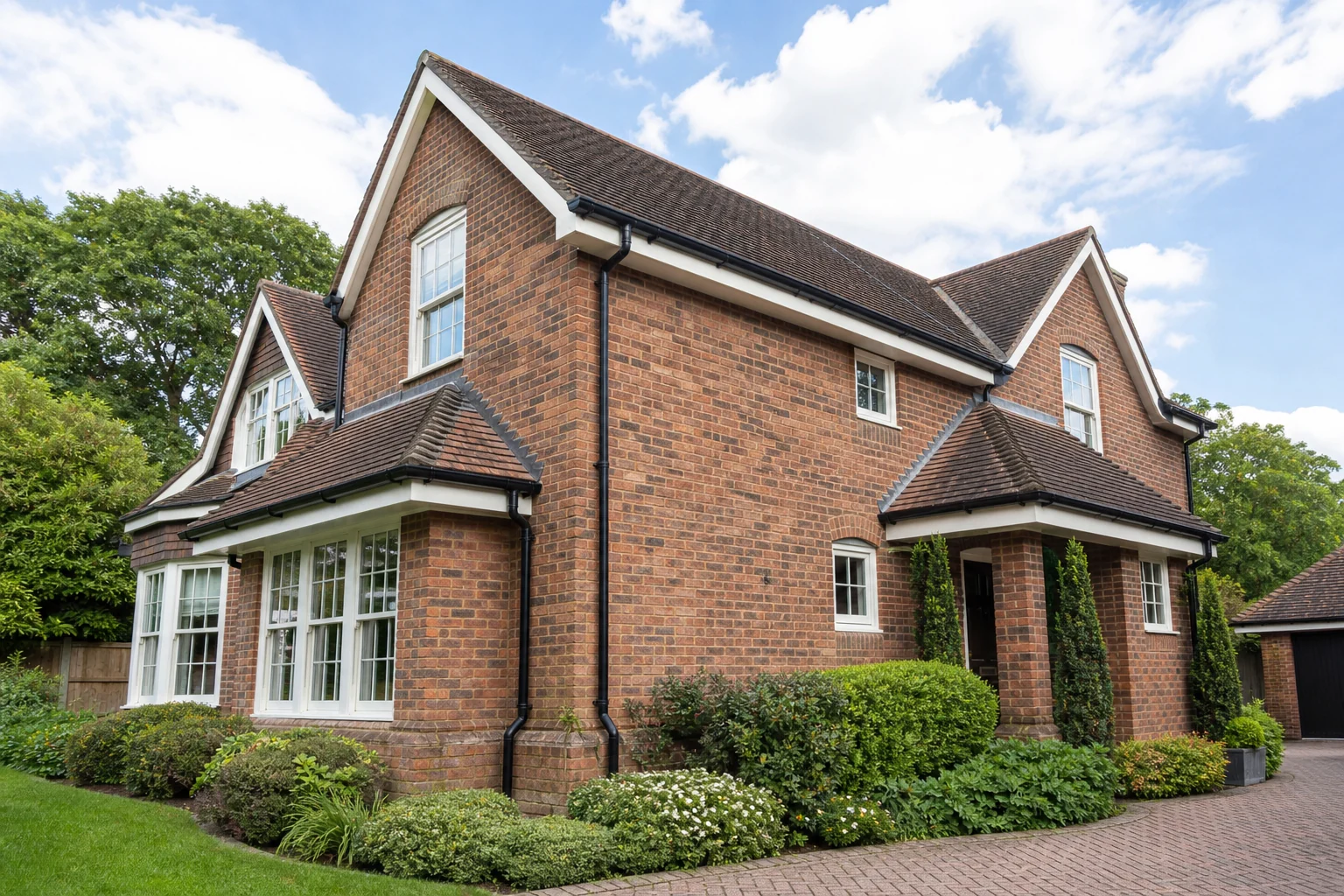 Completed gutter and fascia replacement in Guildford, Surrey